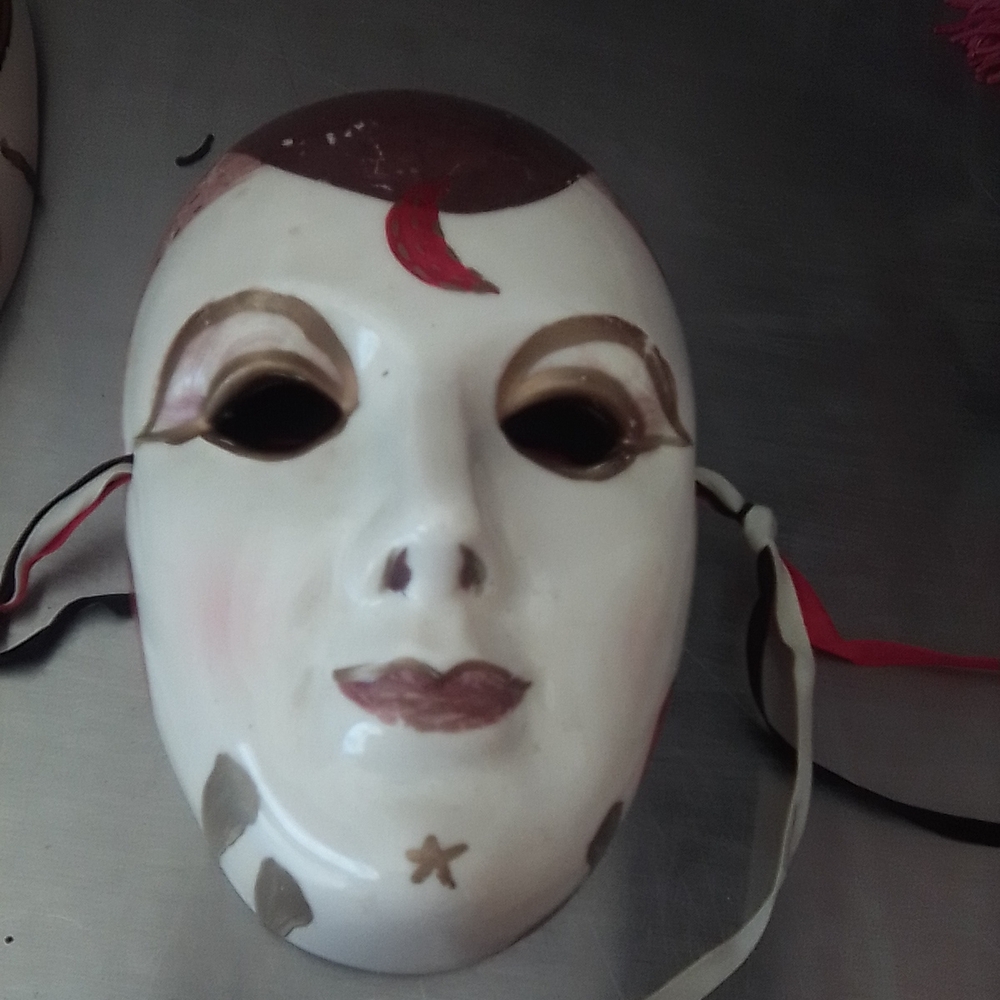 Decorative White and Brown Masmystique Masks